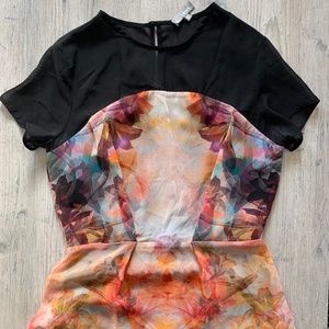 ASOS Watercolor Print Dress; Cute Mini Dress